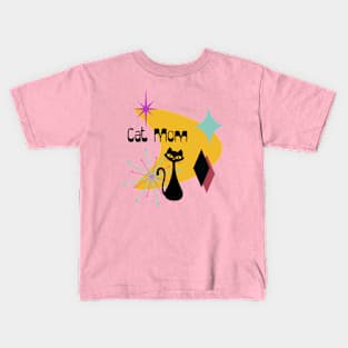 Retro Cat Mom Kids T-Shirt